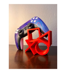 Özel Tasarım Ps5 Kol Tutucu Stand, Playstation Sembollü Joystick Standı, Dualsense Standı