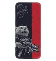 Xiaomi Poco M6 Pro 5G Kılıf Silikon Desen Özel Seri Çılgın Kedi 1674