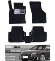 AUDİ A8 L (2017-2024) Uyumlu EVA Paspas Tam Set–Araca Özel,Su Geçirmez,Hızlı ve Kolay Montaj