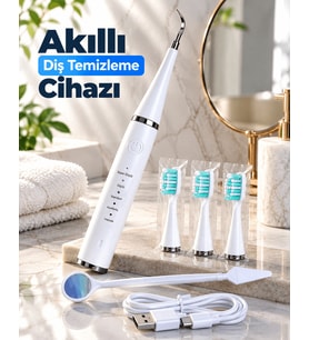 Lexroo Şarjlı Akıllı Diş Temizleme Cihazı 5 Farklı Temizleme Modlu Hassas Bakım Cihazı