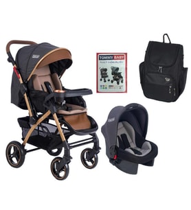 TommyBaby Tornado Travel 4 lü Fırsat Seti (Antrasit)