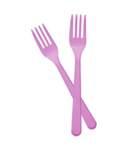 Plastik Çatal Pembe Lüx 25 adet