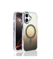 iPhone 17 Kılıf M-safe Şarj Özellikli Transparan Renk Geçişli Zore Kılıf (Gri)