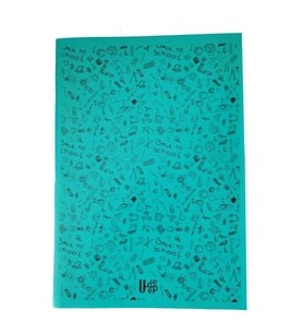 60 Yaprak Kareli Defter Plastik Kapak A-4 1 Adet PP Kapak Büyük Boy Kareli Defter 60 Sayfa A4 Desenli Kapak (Turkuaz)