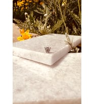 Kelebek Model Şık Tasarım Zirkon Taşlı Gümüş Renk Çelik Piercing Tragus Helix Stainless Steel