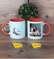 Doğum Günü Hediyesi İsme Özel Kupa Bardak Turuncu Fotoğraflı