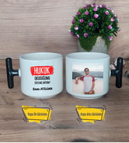  Hukuk Okuduğumu Söylemiş Miydim  Kupa Bardak Fotoğraflı T Siyah Kulplu Hukuk Öğrencisine Hediye