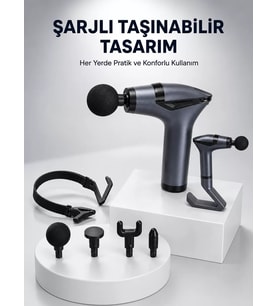 Northcity 3in1 Fonksiyonel Şarjlı Masaj Aleti Ayak Yüz Vücut Masajı Yeni Nesil