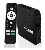 Rose Tv Box 4-32gb 6K Medya Player  Ses Komutlu (Siyah)