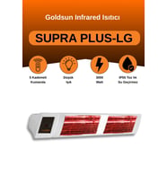 Supra Plus 3000 Watt GSS30PLG Düşük Işık Kumandalı Suya Dayanıklı Elektrikli İnfrared Isıtıcı-Beyaz