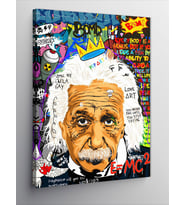 Kanvas Tablo Albert Einstein Pop Art