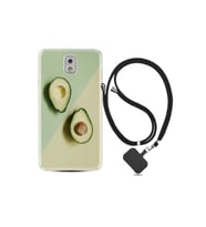 Samsung Galaxy Note 3 Kılıf Desenli Silikon Boyun Askılı Dog In The Dress 1364