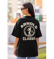 Arnold Classic Bodybuilding Fitness Sırt Baskılı Unisex Oversize Sporcu Tişört