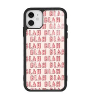 iPhone 11 Uyumlu Blah Blah Tasarımlı Glossy Telefon Kılıfı