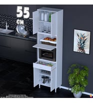 Eliusta Çağıl 55 cm Çok Amaçlı Fırın Dolabı - Mutfak Kiler Banyo Antre Hobi Dolabı 55x226x32 cm