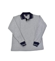 Kolej Polo Yaka Sweat Gri Lacivert ENDS-S
