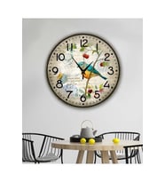 bilge Tasarım retro Duvar Saati 40 x 40 CM (Karışık)