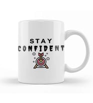 STAY CONFIDENT Kupa Bardak Porselen