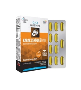 Zade Vital Kabak Çekirdeği Yağı 320 mg 60 Yumuşak Kapsül