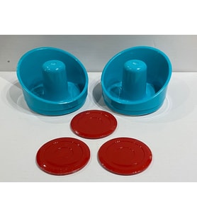 Air Hockey Tokaç 2 Adet + Disk 3 Adet Set Havalı Hokey Yedek Parça