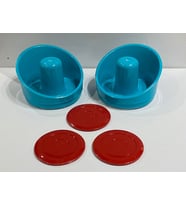 Air Hockey Tokaç 2 Adet + Disk 3 Adet Set Havalı Hokey Yedek Parça
