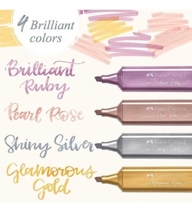 Faber Castell Fosforlu Kalem 46 Metalik Rose Pearl Rose