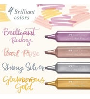 Faber Castell Fosforlu Kalem 46 Metalik Rose Pearl Rose