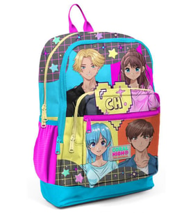 Coral High Mavi Anime İlkokul ve Günlük Sırt Çantası - Kız Çocuk - USB Soketli