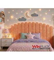 WİNFLEX YATAK BAŞLIK AY VE BULUT SET DEKORASYON PANEL - 180CM