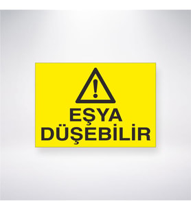 Eşya Düşebilir 21x28 Arkası Yapışkanlı Levha
