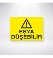 Eşya Düşebilir 21x28 Arkası Yapışkanlı Levha