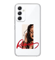 Samsung Galaxy A55 Uyumlu Rihanna Tasarımlı Şeffaf Telefon Kılıfı