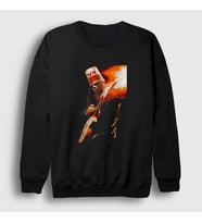 Presmono Unisex Siyah Fire Guitar Buckethead Sweatshirt 456418tt