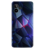 General Mobile GM 24 Pro Kılıf Resimli Desenli Silikon Platinium Series Üçgenler 2 1872