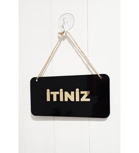 Cam Kapılar İçin İtiniz Çekiniz Tabelası 20*10 CM