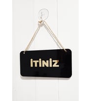 Cam Kapılar İçin İtiniz Çekiniz Tabelası 20*10 CM