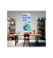 Dünya Meteroloji Günü Fotoğraf Panosu Branda 100x200