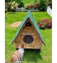 Kedi evi kediyi kedi Barınağı bungalov ısı ve su yalıtımlı 2 KEDİLİK