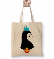 Pinguim Pengüen Bez Çanta Uzun Saplı