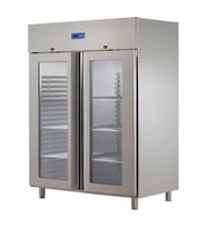 Öztiryakiler Çift Cam Kapılı Dik Tip Buzdolabı, K Tipi 304 Kalite, Gn 1200 Nmv Model