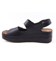Dagoster DZA37-3014 Siyah Günlük Ortopedik Kadın Sandalet