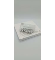 Silver Renk Küçük Hakla Küpe Seti