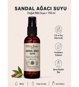Sandal Ağacı Suyu – Sandalwood Hidrosol, Yüz, Cilt ve Saç Bakımı, 150 ml
