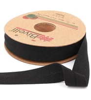 Biyelli Siyah Pamuk ( Koton ) Biye 2 cm - 25 m