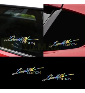 Limited Edition Hologram Oto Sticker Kelebek Cam Araba Etiket Çıkartma Yapıştırma Aksesuar 2 Adet