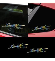 Limited Edition Hologram Oto Sticker Kelebek Cam Araba Etiket Çıkartma Yapıştırma Aksesuar 2 Adet