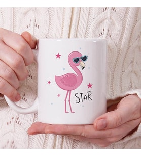 Cool Pink Bird Tasarım Kupa Bardak