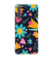 PrintiFy Huawei Nova 5T ile Uyumlu 1mm Slim Fit Retro Renkler 1 Baskılı Şeffaf  Kılıf