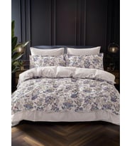 Saten Çift Kişilik Nevresim Takımı Motive Desen 200x220