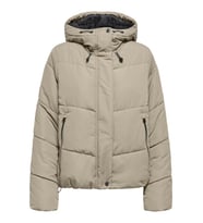 ONLY ONLMAGGI Life Short Puffer CC OTW Kadın Kısa Şişme Mont - Modern ve Sıcak (Kahverengi)